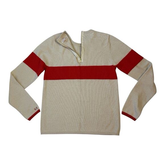 Frances Valentine Sweater Womens Size XS Spencer Crewneck XO Oatmeal Orange - Picture 4 of 16